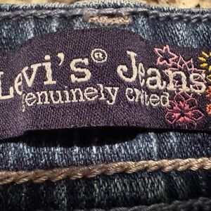 Levi's Classic Blue Denim with Tan Leather Patch